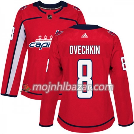 Dresovi Washington Capitals Alex Ovechkin 8 Adidas 2017-2018 Crvena Authentic - Ženska Dresovi Washington Capitals Alex Ovechkin 8 Adidas 2017-2018 Crvena Authentic - Ženska